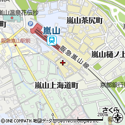 京都府京都市西京区嵐山茶尻町3周辺の地図