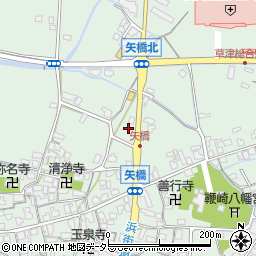 滋賀県草津市矢橋町1871-2周辺の地図