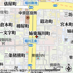 京都堀川イン駐車場周辺の地図
