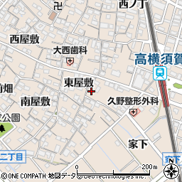 愛知県東海市高横須賀町東屋敷23周辺の地図