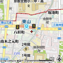 京都府京都市東山区土居之内町91周辺の地図