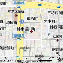 京都府京都市中京区鍛冶町164-14周辺の地図