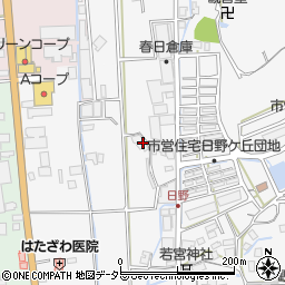 兵庫県西脇市日野町93周辺の地図