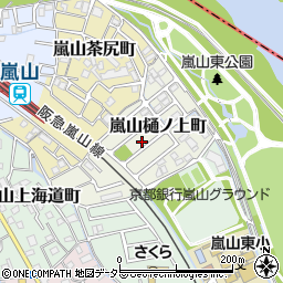 京都府京都市西京区嵐山樋ノ上町18-11周辺の地図