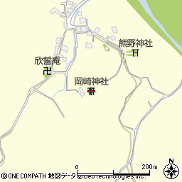 岡崎神社周辺の地図