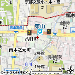 京都府京都市東山区土居之内町454周辺の地図