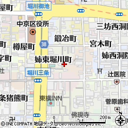 京都府京都市中京区鍛冶町164周辺の地図