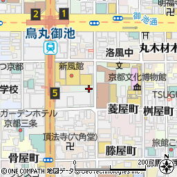 京都府京都市中京区曇華院前町周辺の地図