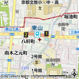 京都府京都市東山区今小路町88周辺の地図