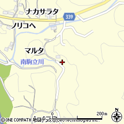 愛知県岡崎市駒立町マルタ周辺の地図