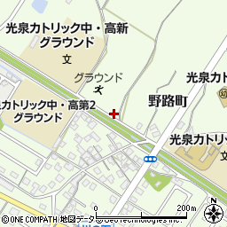滋賀県草津市野路町258周辺の地図