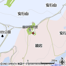 京都府亀岡市下矢田町鏡岩周辺の地図