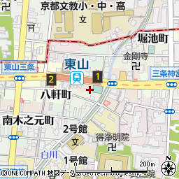 京都府京都市東山区今小路町91周辺の地図