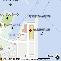 清水ポートサービス株式会社　現場詰所周辺の地図
