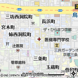ＭＩＭＡＲＵ京都新町三条周辺の地図