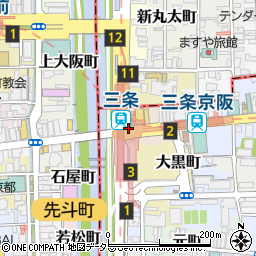 京都府京都市東山区大橋町周辺の地図