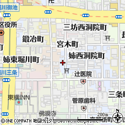 京都府京都市中京区西堂町周辺の地図