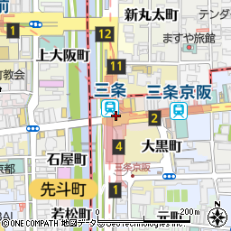 京都府京都市東山区大橋町周辺の地図
