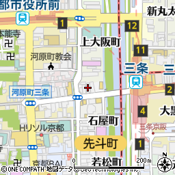 がんこ京都三条本店周辺の地図