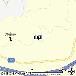 〒679-5304 兵庫県佐用郡佐用町山田の地図