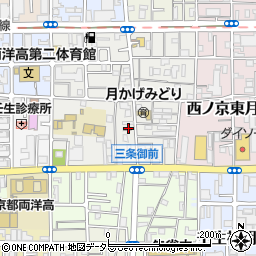 京都西ノ京西月光郵便局 ＡＴＭ周辺の地図