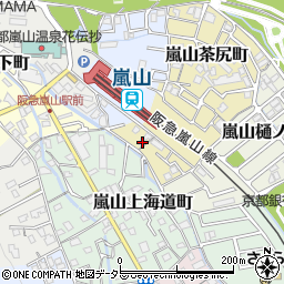 京都府京都市西京区嵐山茶尻町6周辺の地図