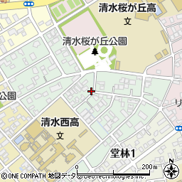 静岡県静岡市清水区青葉町周辺の地図