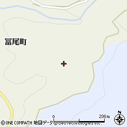 愛知県岡崎市冨尾町泥芽生周辺の地図