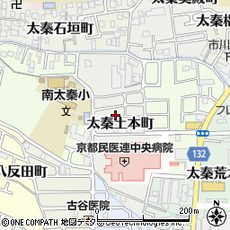 京都府京都市右京区太秦土本町11-39周辺の地図