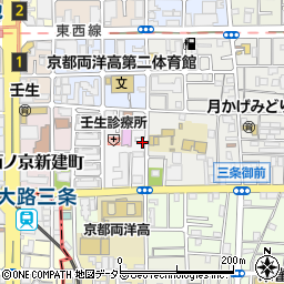 京都府京都市中京区西ノ京北小路町9-13周辺の地図