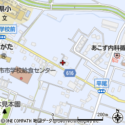 県郵便局周辺の地図