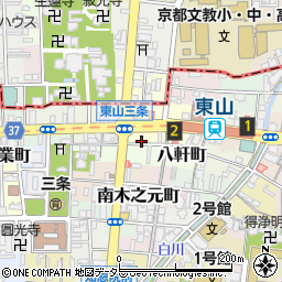 京都府京都市東山区西海子町50周辺の地図