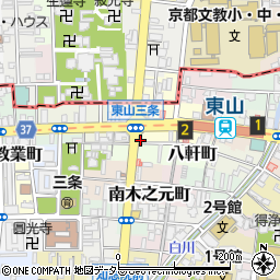京都府京都市東山区西海子町43周辺の地図