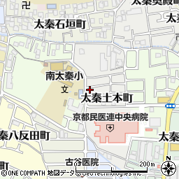 京都府京都市右京区太秦土本町11-37周辺の地図