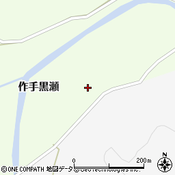 愛知県新城市作手黒瀬長ノ山周辺の地図