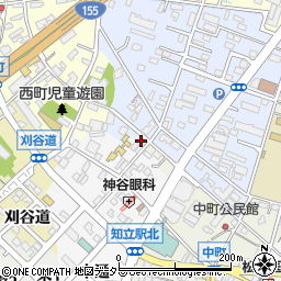 愛知県知立市中町家下3-8周辺の地図