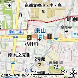 京都府京都市東山区今小路町周辺の地図