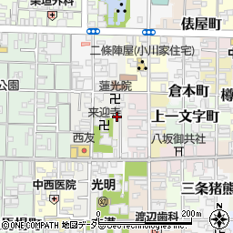 京都府京都市中京区姉西町周辺の地図
