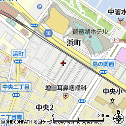 滋賀県大津市浜町周辺の地図