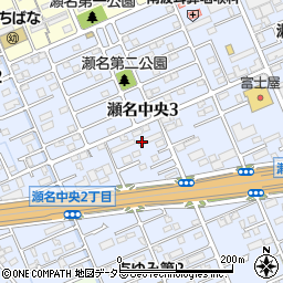 静岡県静岡市葵区瀬名中央周辺の地図