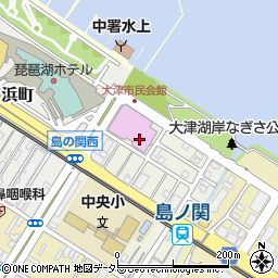 大津市民会館　小ホール周辺の地図