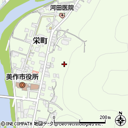 岡山県美作市栄町周辺の地図