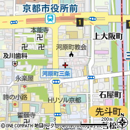 京都府京都市中京区恵比須町周辺の地図