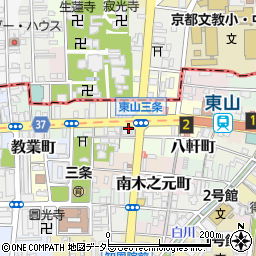 京都中央信用金庫東山支店周辺の地図