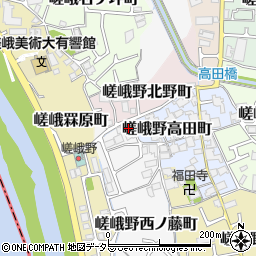 京都府京都市右京区嵯峨野西ノ藤町31周辺の地図