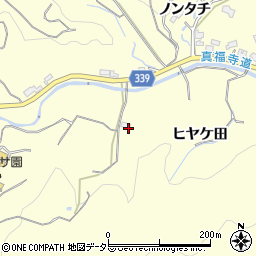 愛知県岡崎市駒立町ヒヤケ田周辺の地図