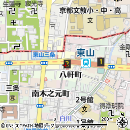 粉もん屋八 京都東山店周辺の地図