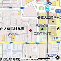 京都府京都市中京区西ノ京小倉町周辺の地図