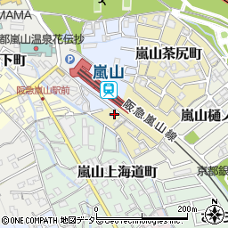 京都府京都市西京区嵐山茶尻町7周辺の地図