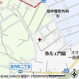 愛知県大府市吉田町弥左ェ門脇57周辺の地図
